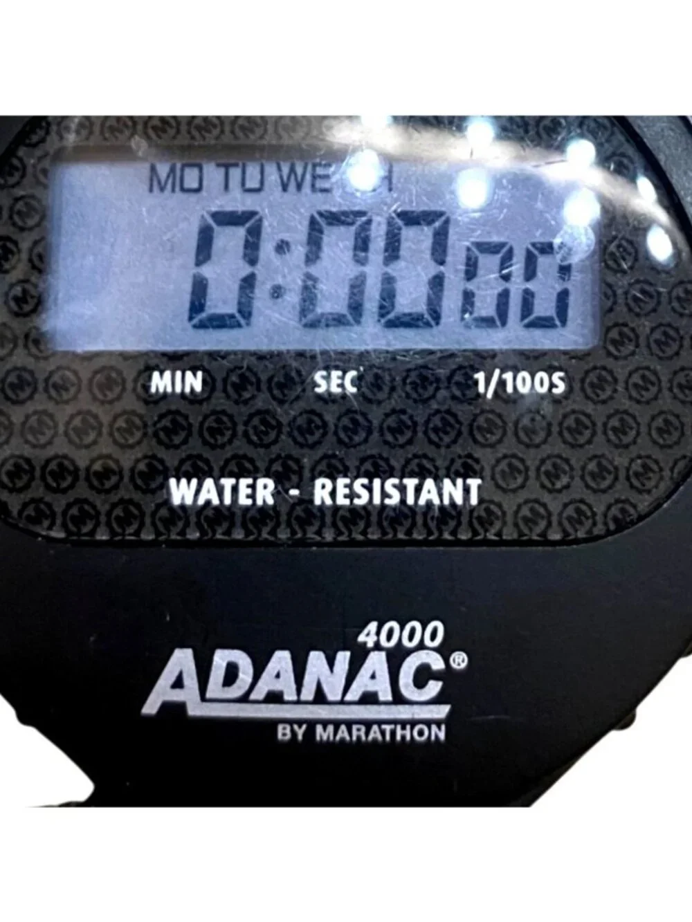 Adanac 4000 Digital Stopwatch By Marathon Water-Resistant With Split/Reset Start